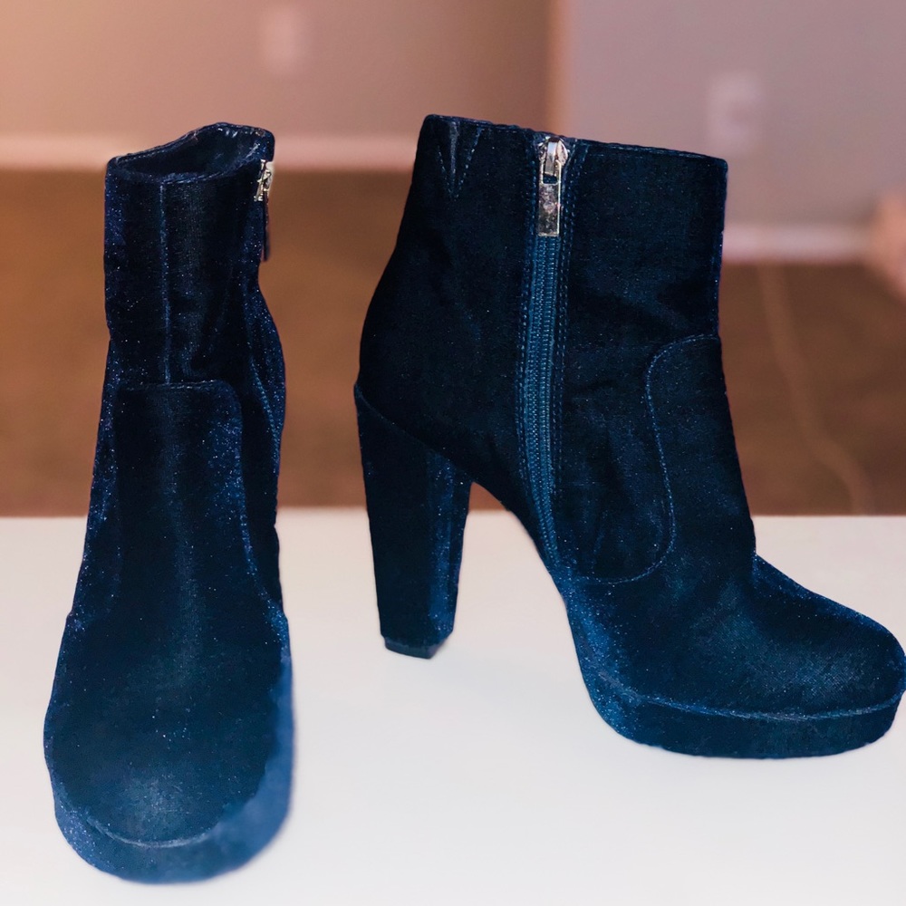 Steve Madden Velvet Heel Boots